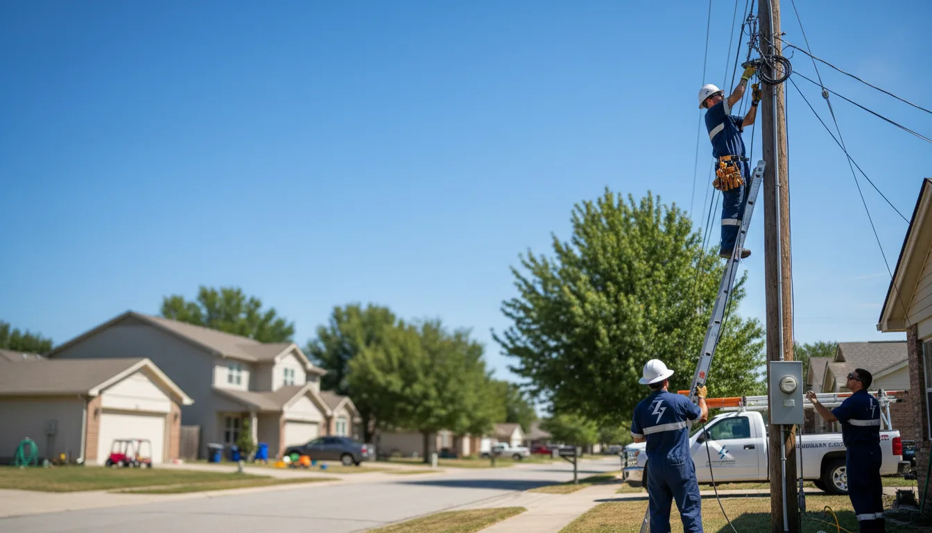 Residential electrician providing installation services in Round Mountain, NV